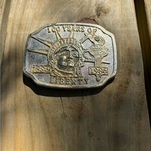 100 Years of Liberty 1886-1986 Statue of Liberty Belt Buckle